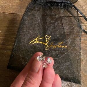 CZ by Kenneth Jay Lane Silver Earrings